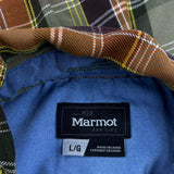 Marmot Checked Flannel Shirt - Large Multicoloured Cotton