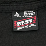 Motivational Fruit Of The Loom Single Stitch T-Shirt - Large Black Cotton Blend
