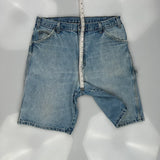 Dickies Carpenter Shorts - 36W 11L Light Wash Cotton