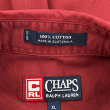 Chaps Ralph Lauren Shirt - XL Red Cotton