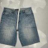 Ecko Unltd Denim Shorts - 40W 12L Light Wash Cotton