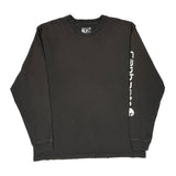 Carhartt Spellout Long Sleeve T-Shirt - Large Black Cotton