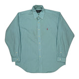 Blake Ralph Lauren Checked Shirt - Large Blue Cotton