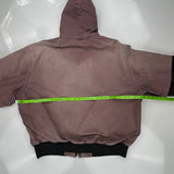 Custom Repair Carhartt Plum Jacket - XL Pink Cotton