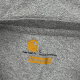 Carhartt Henley T-Shirt - Large Gray Cotton