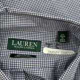 Ralph Lauren Checked Shirt - XL Blue Cotton