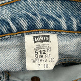 512 Levis Slim Fit Jeans - 26W US 2 Light Wash Cotton