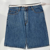Levis Denim Shorts - 36W 11L Blue Cotton