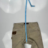 Unbranded Carpenter Trousers - 36W 30L Khaki Cotton