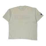 Hanes Single Stitch T-Shirt - XL Cream Cotton Blend