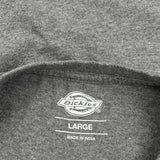 Dickies T-Shirt - Large Gray Cotton