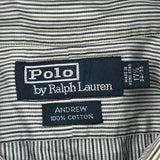 Polo By Ralph Lauren Striped Shirt - XL Grey Cotton