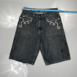 Unbranded Denim Shorts - 34W 12L Gray Denim