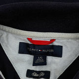 Tommy Hilfiger Slim Fit Polo Shirt - Large Navy Cotton