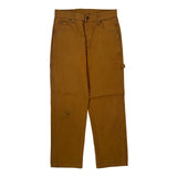 Dickies Double Knee Carpenter Pants - 30W 32L Brown Cotton