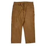 Unbranded Carpenter Trousers - 36W 28L Brown Cotton