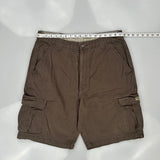 Wrangler Cargo Shorts - 35W 10L Brown Cotton