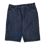 Dickies Denim Shorts - 38W 12L Dark Wash Cotton