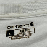 Carhartt Long Sleeve T-Shirt - XL White Cotton