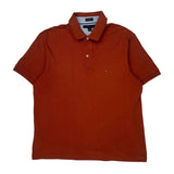 Tommy Hilfiger Polo Shirt - Large Red Cotton
