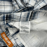 Lee Checked Cargo Shorts - 32W 11L Blue Cotton
