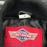 Street Machine Graphic Bomber Jacket - Medium Black Polyester