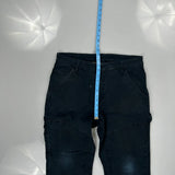 Cat Carpenter Trousers - 34W 30L Black Cotton