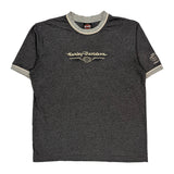 Liberty Harley Davidson Harley Davidson Graphic T-Shirt - Large Gray Cotton Blend