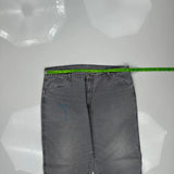 Dickies Double Knee Carpenter Trousers - 38W 30L Grey Cotton
