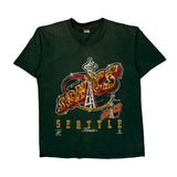 Seattle Sonics Nutmeg Nba T-Shirt - Large Green Cotton