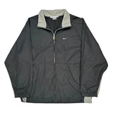 Nike Windbreaker - Large Black Polyester