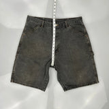 Wrangler Carpenter Shorts - 33W 10L Grey Cotton