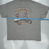 Mobile Bay Harley Davidson Graphic T-Shirt - XL Gray Cotton