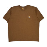 Carhartt T-Shirt - 2XL Brown Cotton