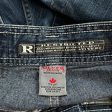 Silver Wide Leg Jeans - 28W 29L Blue Denim