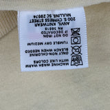 North Carolina Anvil Single Stitch T-Shirt - Large Yellow Cotton