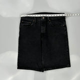 Wrangler Denim Shorts - 32W 10L Black Cotton