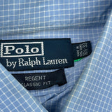Polo By Ralph Lauren Checked Shirt - Large Blue Cotton