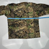 Vintage Hunting Mossy Oak Camo Long Sleeve T-Shirt - Large Brown Cotton