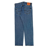 505 Levis Jeans - 33W 32L Blue Denim
