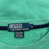 Polo By Ralph Lauren Sweatshirt - Large Green Cotton Blend