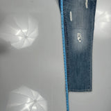 Hip Hop Decree Slim Jeans - 34W 31L Blue Cotton