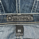 Southpole Wide Leg Jeans - 28W 30L Blue Denim