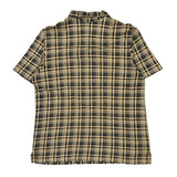 Vintage Polo Sport Checked Polo Shirt - Large Beige Cotton