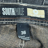 Southpole Denim Shorts - 34W 11L Black Denim