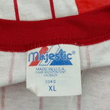 De Pere, Made In USA Majestic Striped T-Shirt - XL Red Cotton Blend