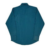 Wrangler Checked Shirt - Medium Blue Cotton Blend