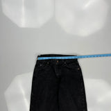 Made In USA Levis 565 Wide Leg Jeans - 25W UK 6 Black Cotton