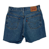Levis Denim Shorts - 28W UK 8 Blue Cotton