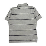 Tommy Hilfiger Striped Polo Shirt - XL Gray Cotton